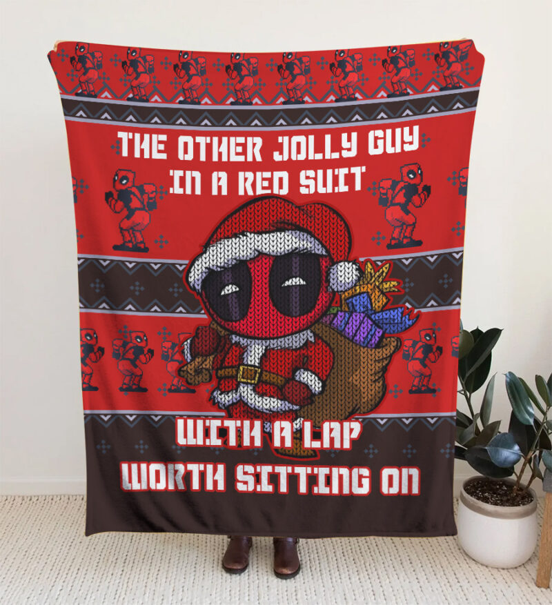 Deadpool Jolly Red Guy Blanket