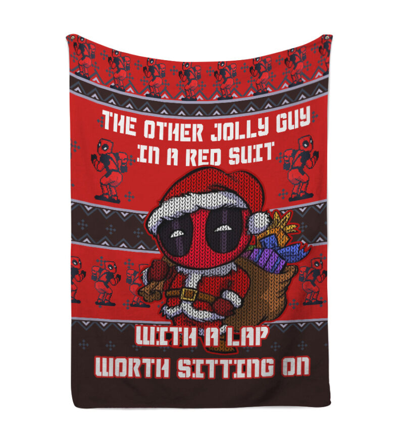 Deadpool Jolly Red Guy Blanket