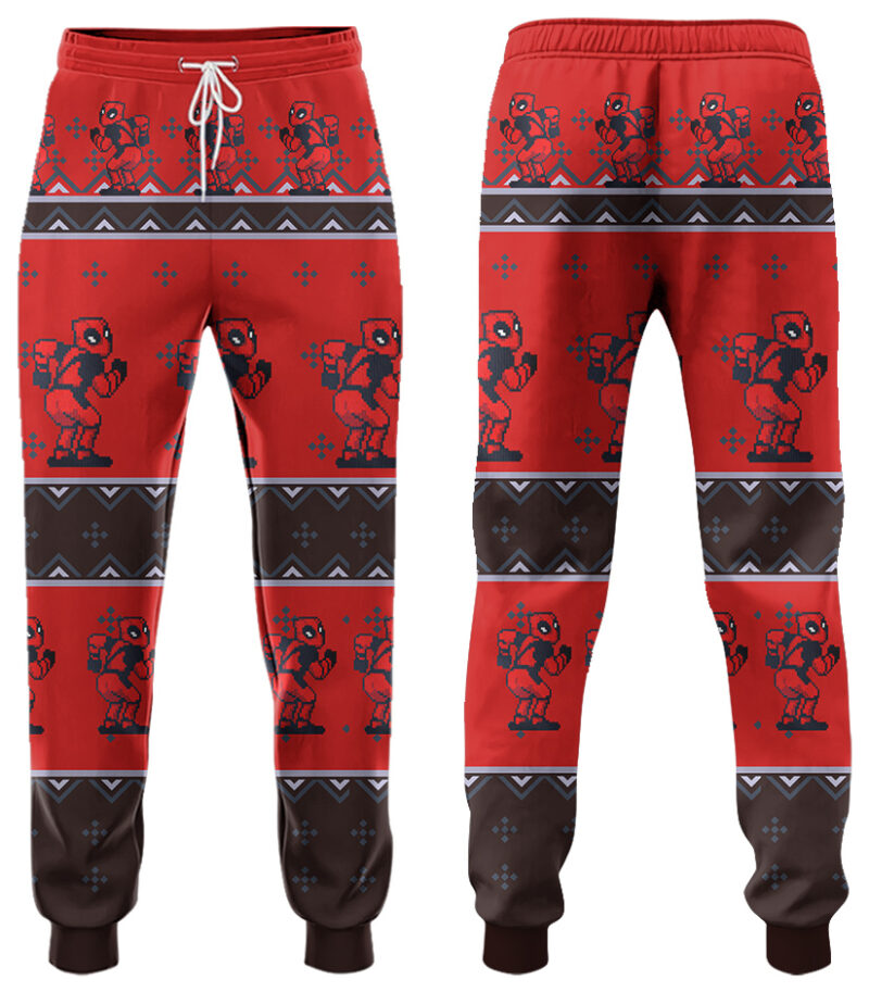 Deadpool Jolly Red Guy Sweatpants