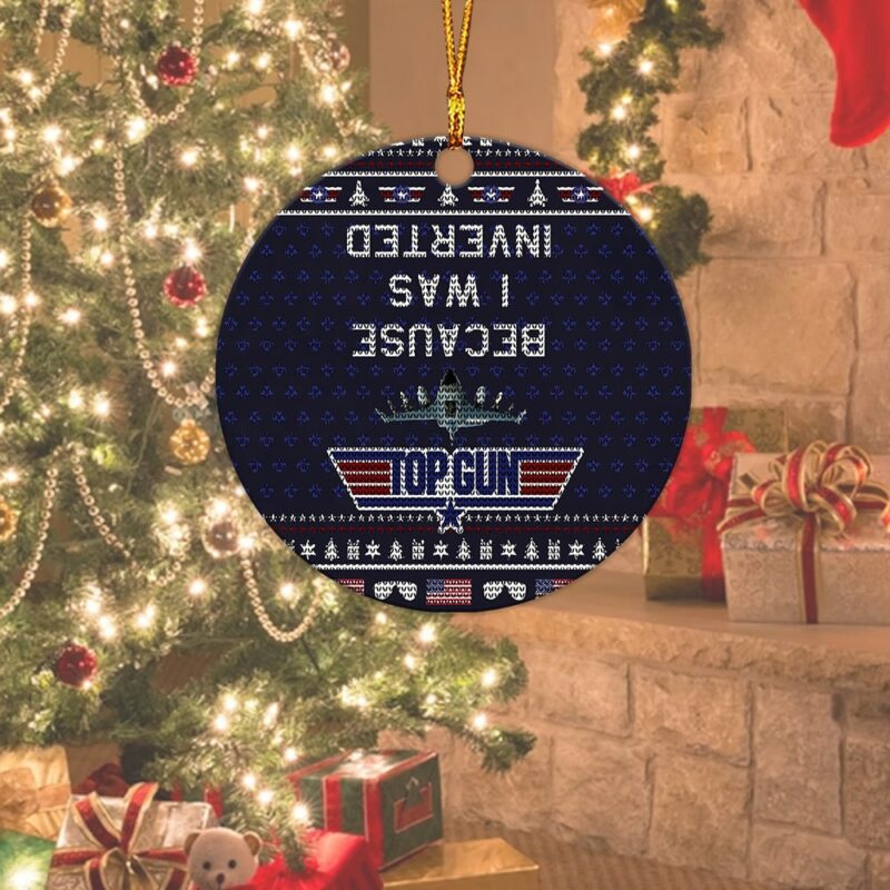 Inverted Top Gun Acrylic Ornament