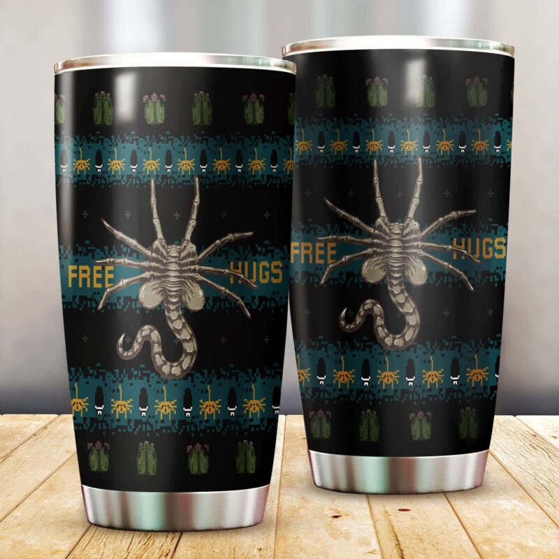 Free Hugs Alien Facehugger Tumbler