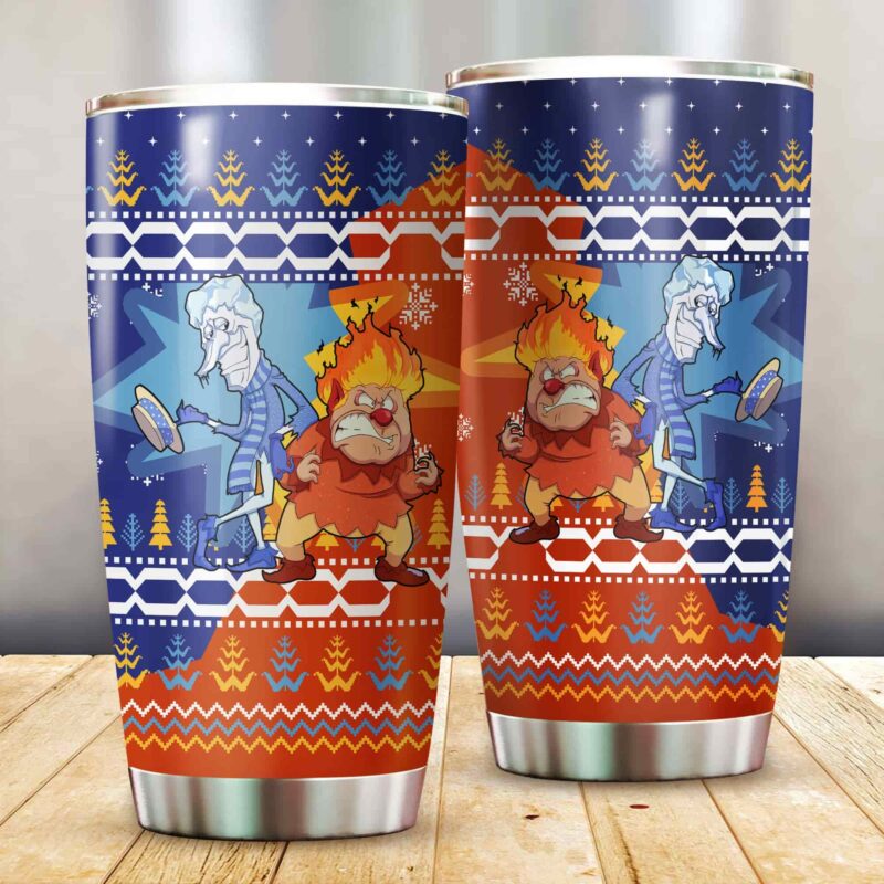 Heat and Snow Miser The Year Without a Santa Claus Tumbler