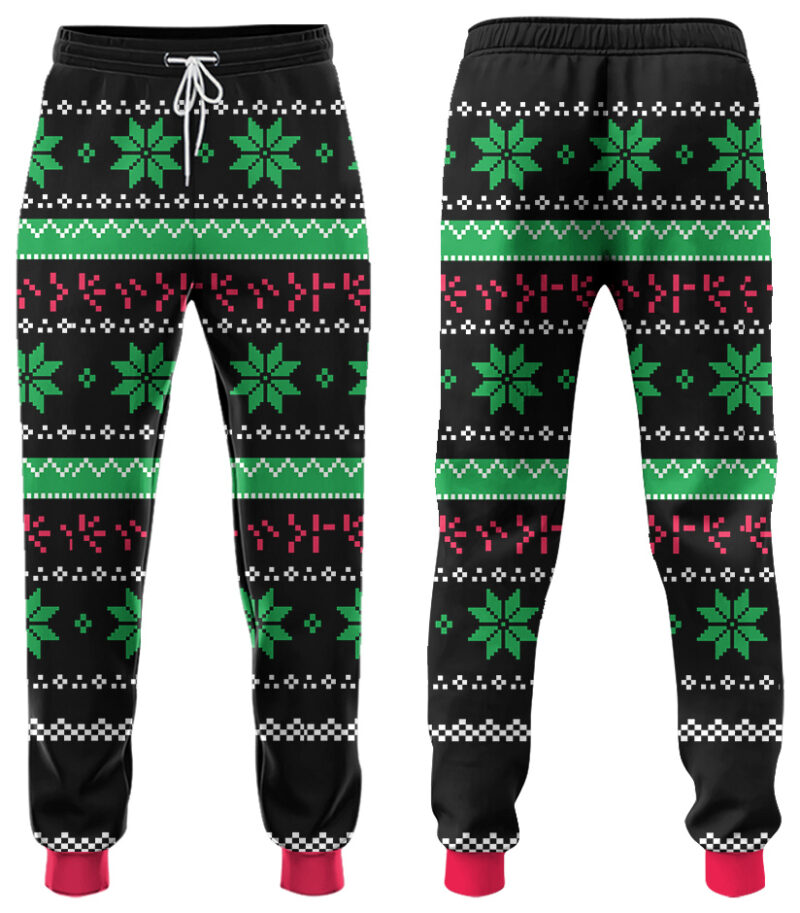 Schwarzenegger Predator "Jungle All the way" Christmas Sweatpants