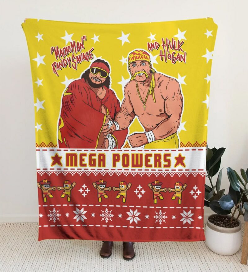 Mega Powers Macho Man and Hulk Hogan Blanket