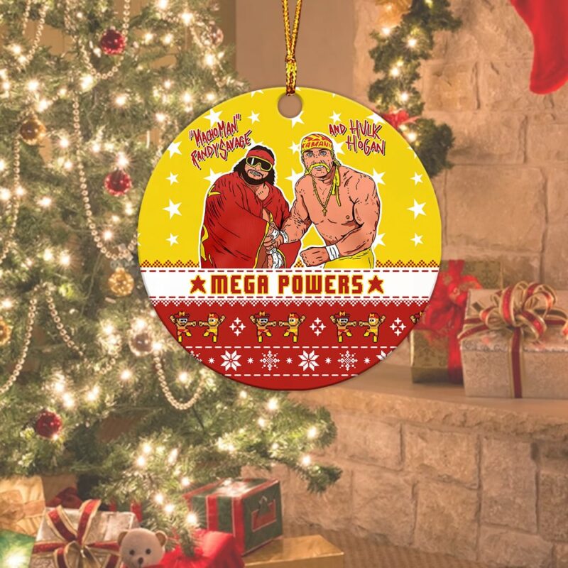 Mega Powers Macho Man and Hulk Hogan Acrylic Ornament