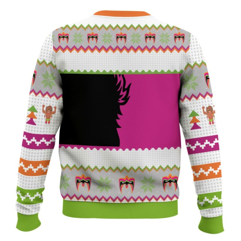 Ultimate Warrior Christmas Pro Wrestling Ugly Christmas Sweater