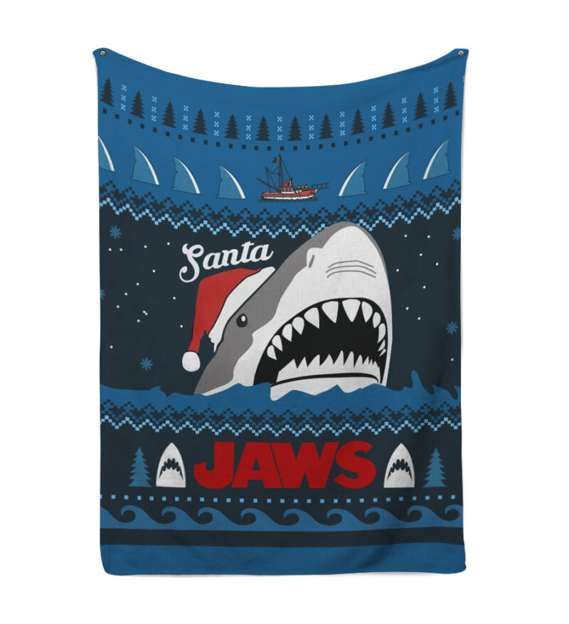 Santa Jaws Jaws Blanket