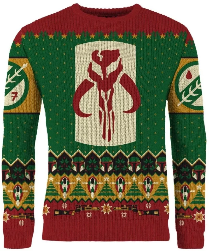 Merry Mandalorian Ugly Christmas Sweater