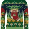 Away on A Razorcrest Baby Yoda/Grogu Ugly Christmas Sweater