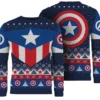 Red White And Blue Ugly Christmas Sweater