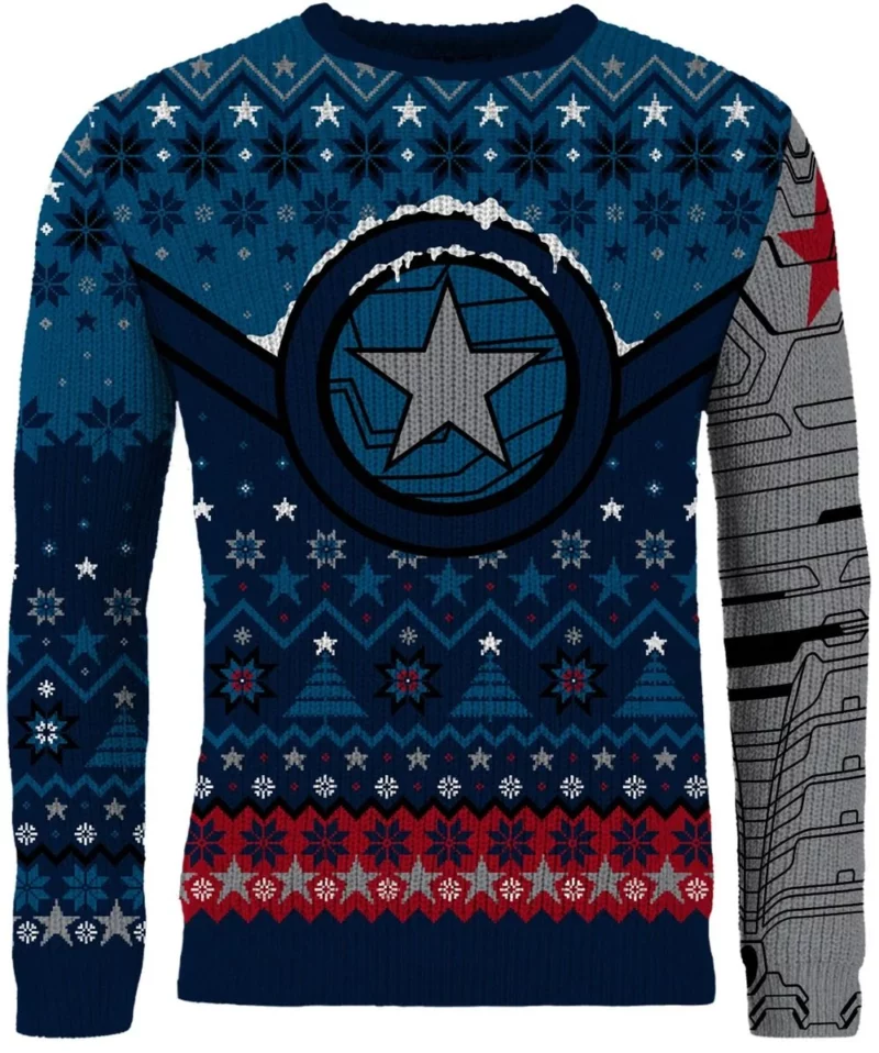 Star Of Bucky Ugly Christmas Sweater