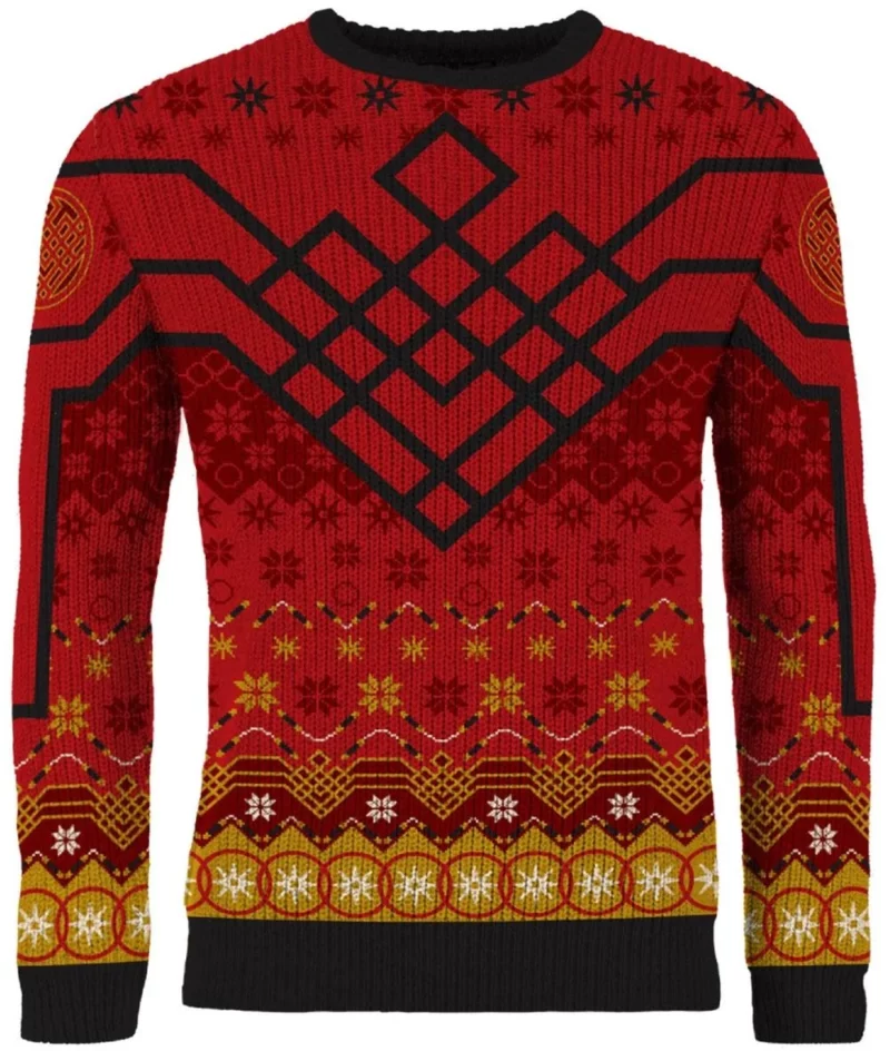 Ten Golden Rings Ugly Christmas Sweater