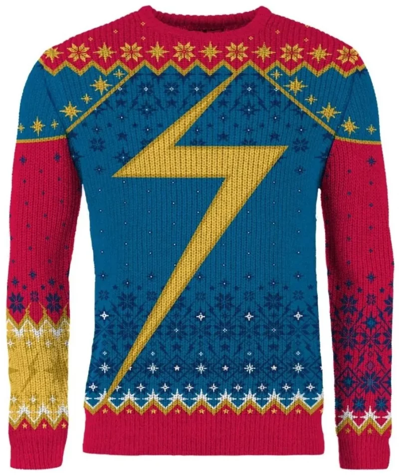 Festively Cosmic Ugly Christmas Sweater