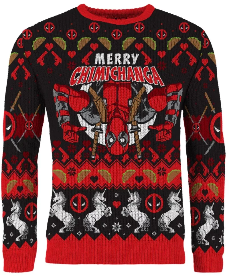 Merry Chimichanga Ugly Christmas Sweater