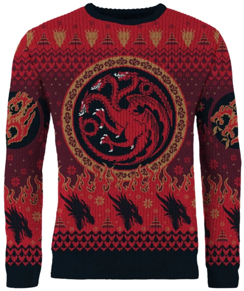 Three Wise Dragons Targaryen Ugly Christmas Sweater