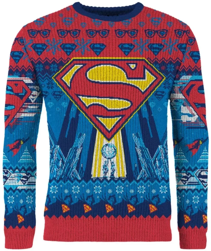 Kryptonian Kringle Ugly Christmas Sweater