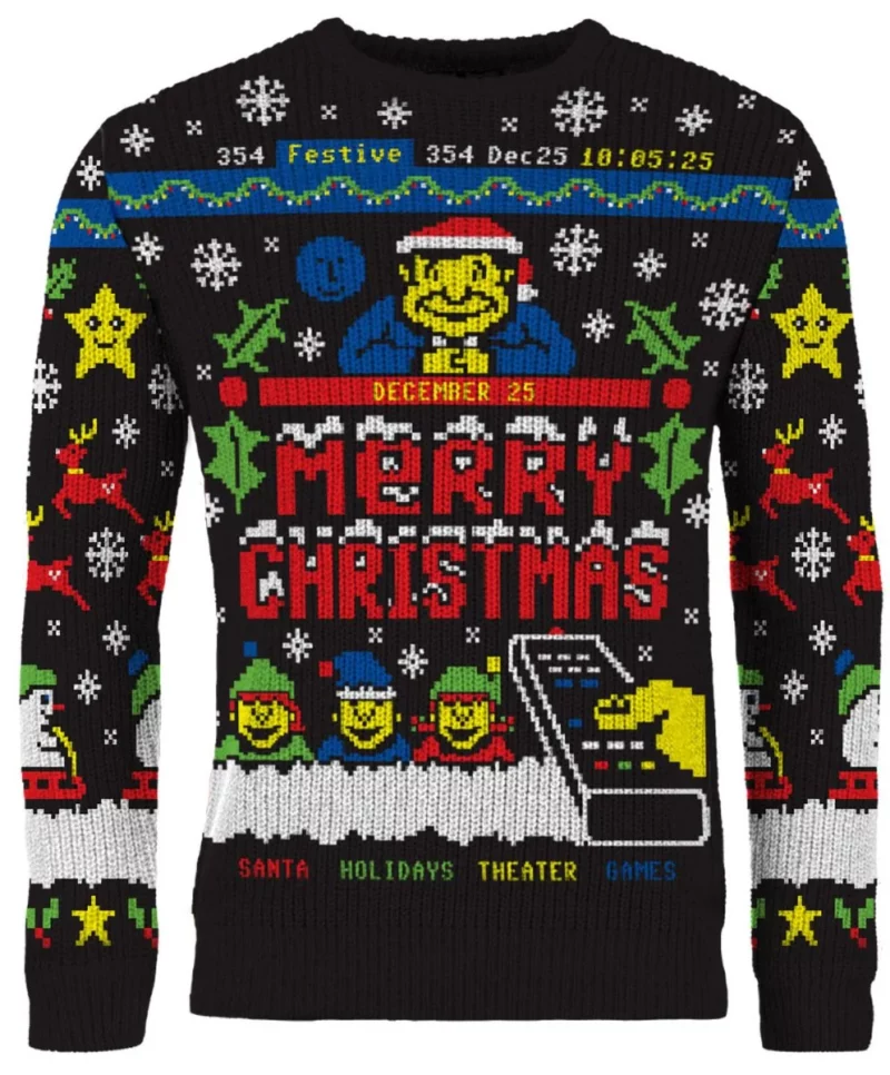 Santa's Schedule Ugly Christmas Sweater