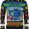 Santa's Schedule Ugly Christmas Sweater