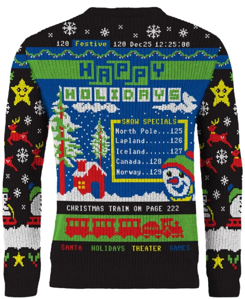 Santa's Schedule Ugly Christmas Sweater