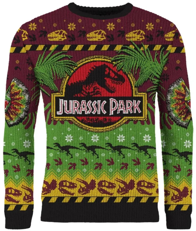 Dino-mite Holidays Ugly Christmas Sweater