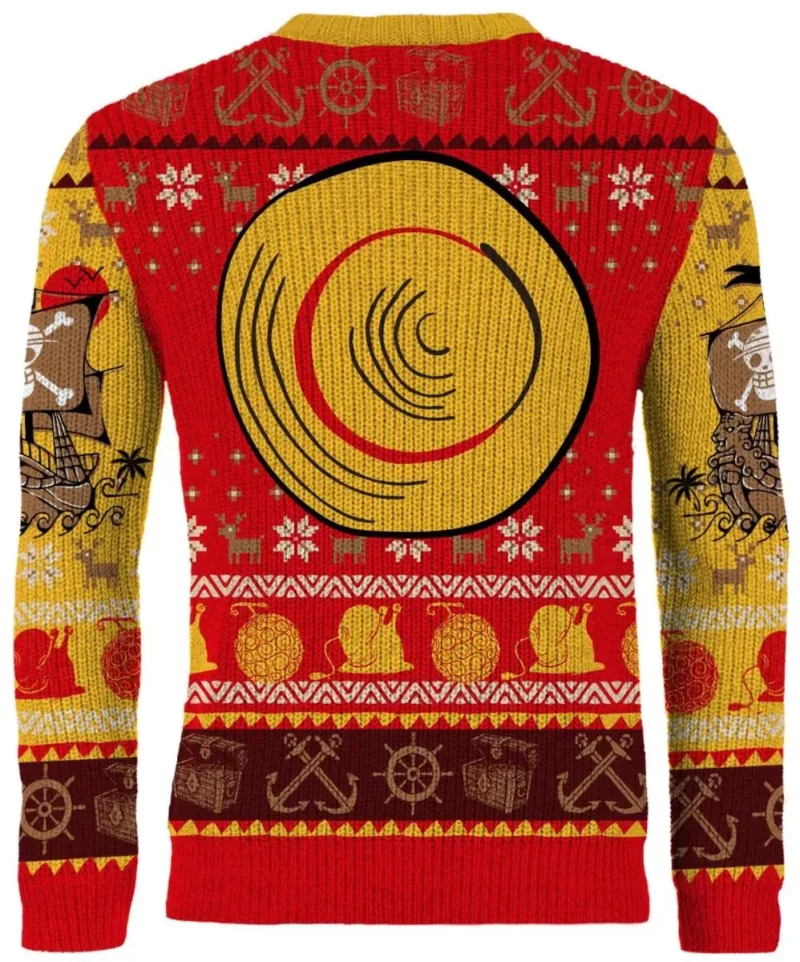 Luffy's Festive Voyage Ugly Christmas Sweater