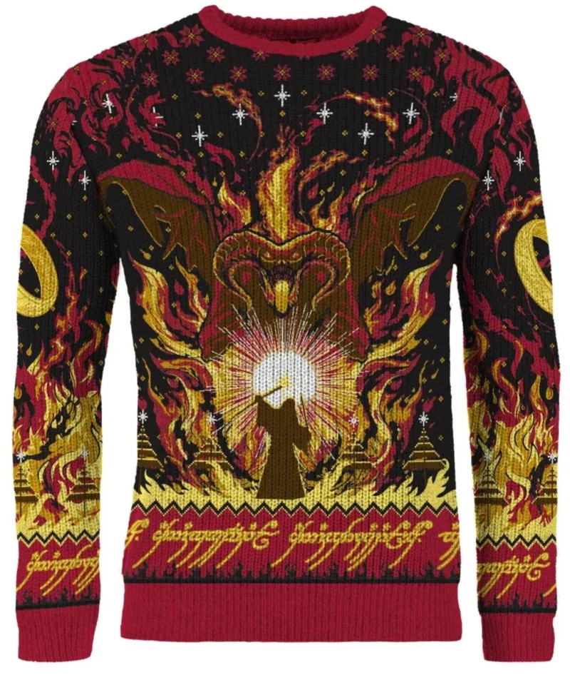 You Shall Not Pass Balrog Christmas Sweater Preorder