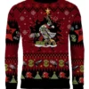 Armed and Dangerous Red Gobbo Ugly Christmas Sweater