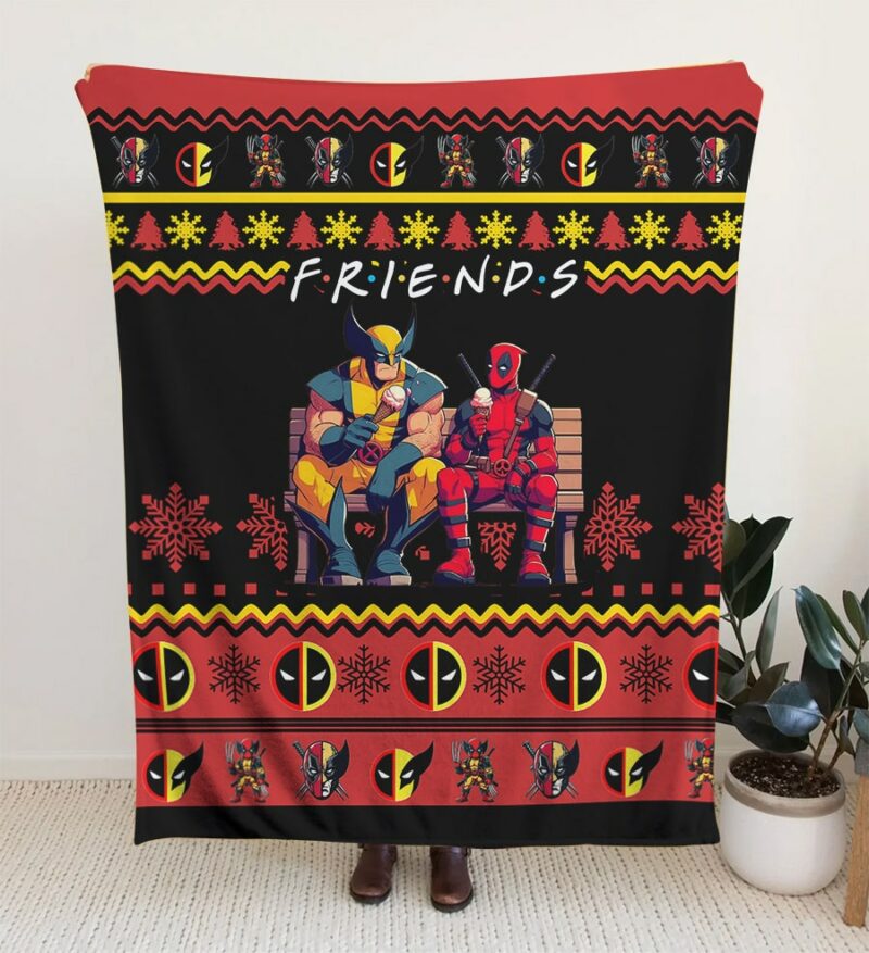 F.R.I.E.N.D.S Deadpool Wolverine Blanket