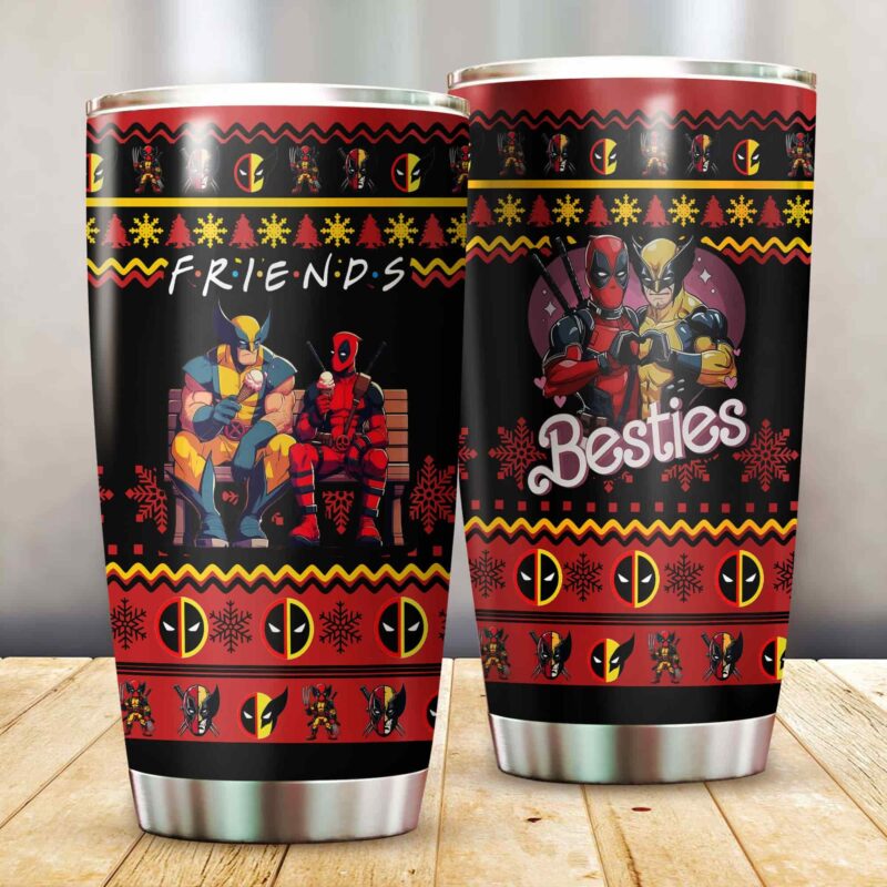 F.R.I.E.N.D.S Deadpool Wolverine Tumbler