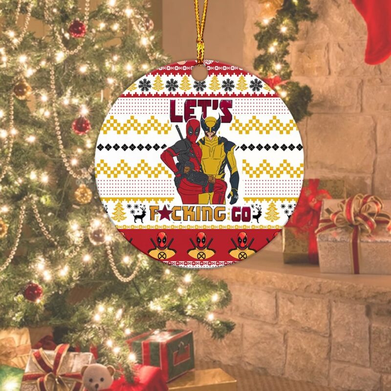 Let's Go Deadpool Wolverine Acrylic Ornament