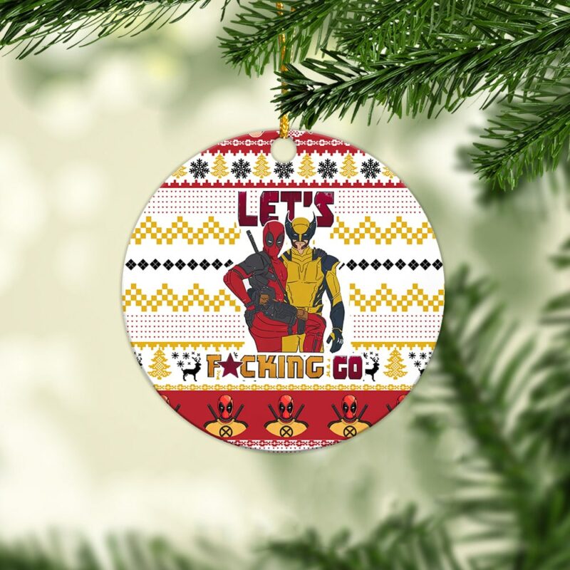 Let's Go Deadpool Wolverine Acrylic Ornament