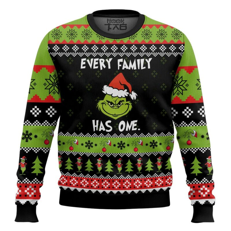 Every Family has one Grinch Ugly Sweater