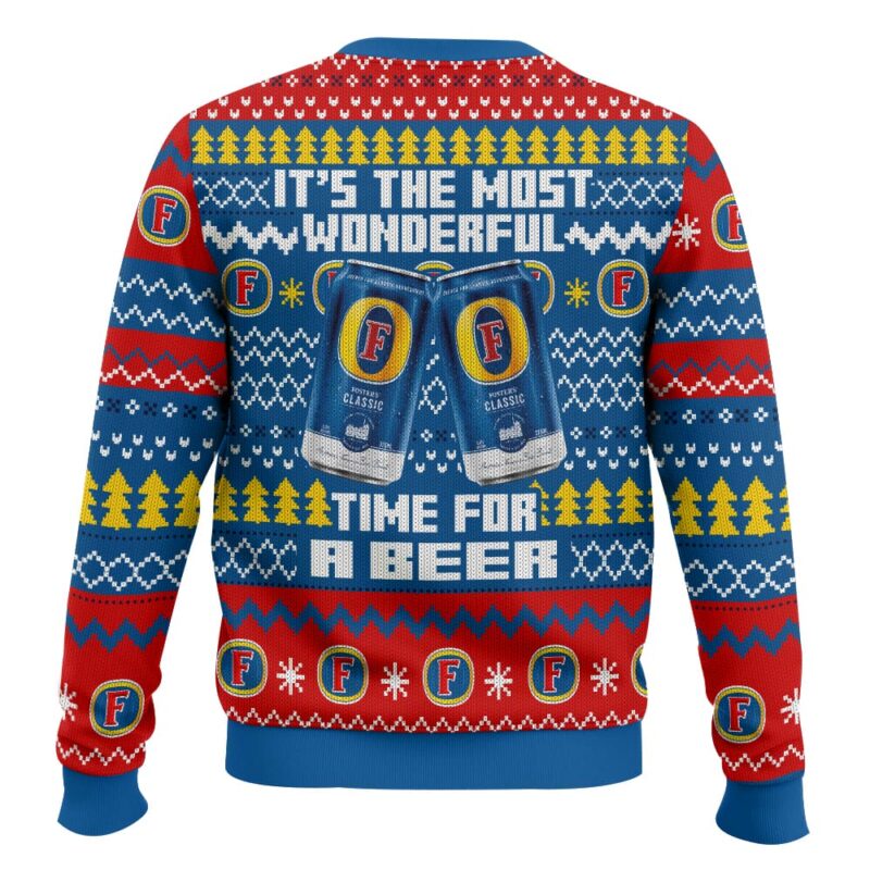 Fosters UK Beer Ugly Sweater