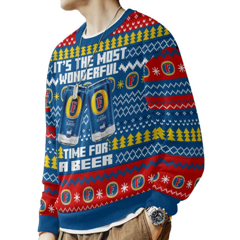 Fosters UK Beer Ugly Sweater