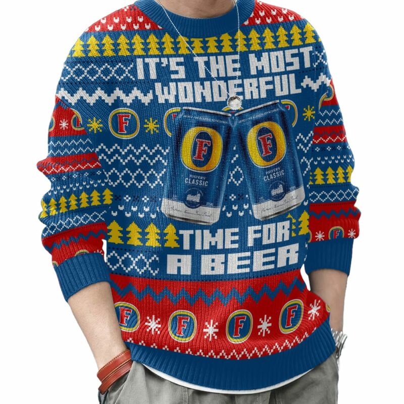 Fosters UK Beer Ugly Sweater