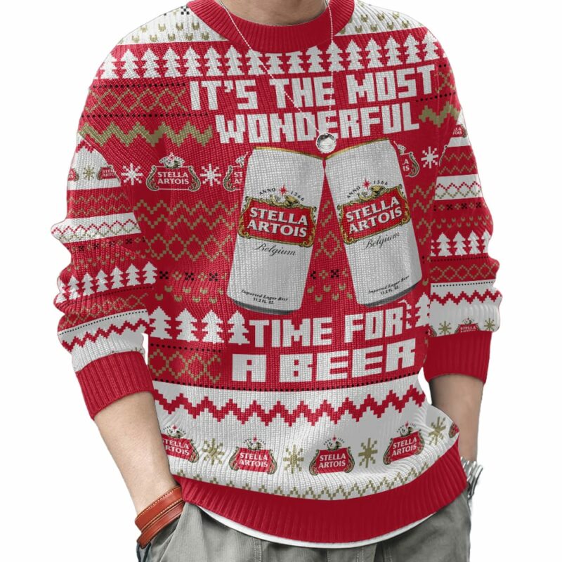 Stella Artois UK Beer Ugly Sweater