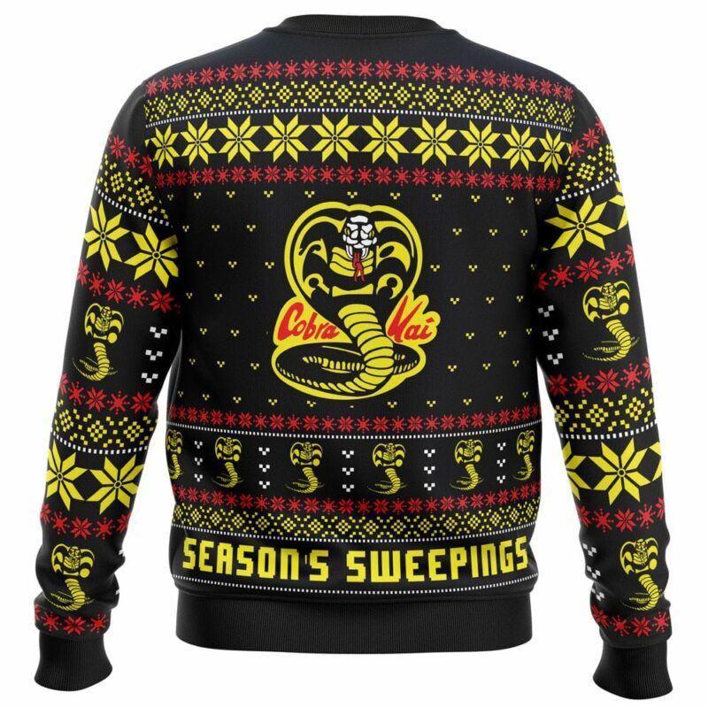 Season’s Sweepings Cobra Kai Karate Kid Ugly Christmas Sweater