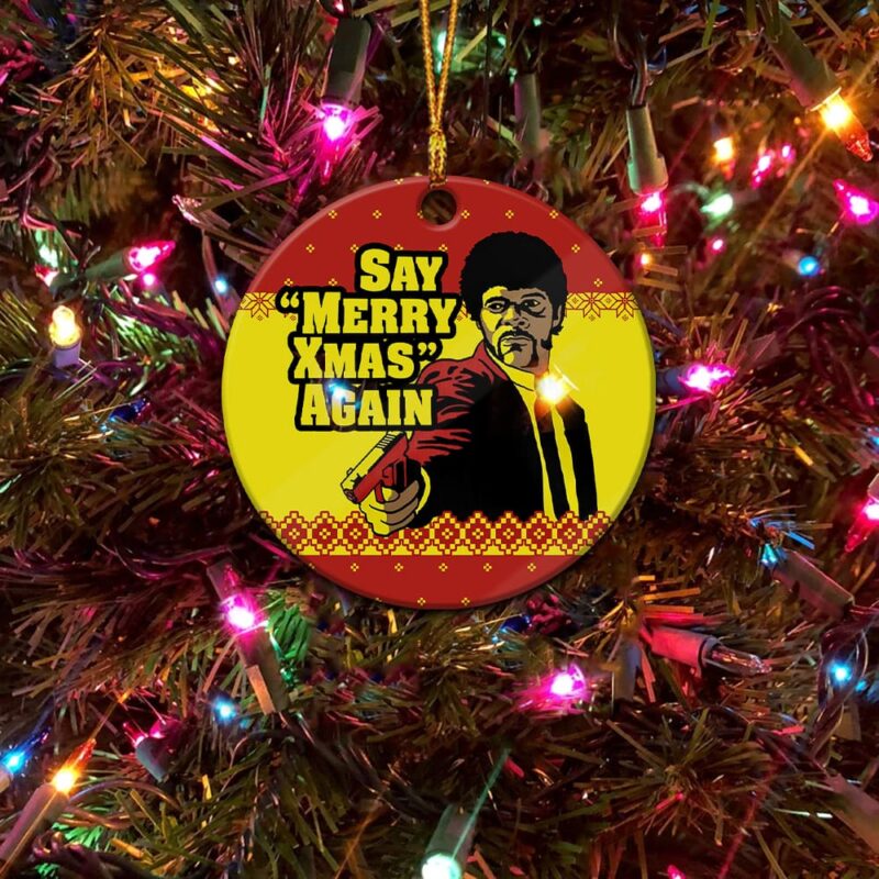 Merry Xmas Again Pulp Fiction Acrylic Ornament