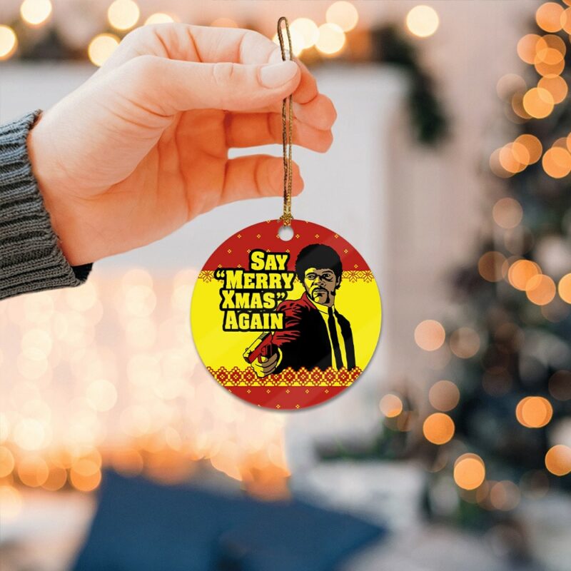 Merry Xmas Again Pulp Fiction Acrylic Ornament