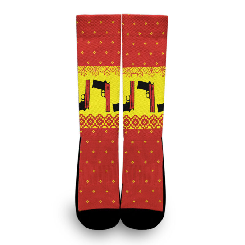 Merry Xmas Again Pulp Fiction 3D Socks