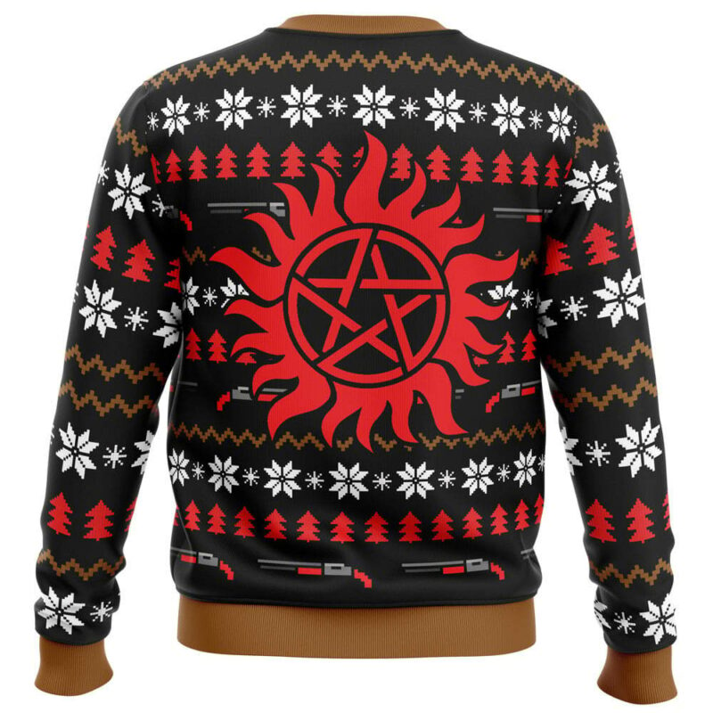 Christmas with the Winchesters Supernatural Ugly Christmas Sweater