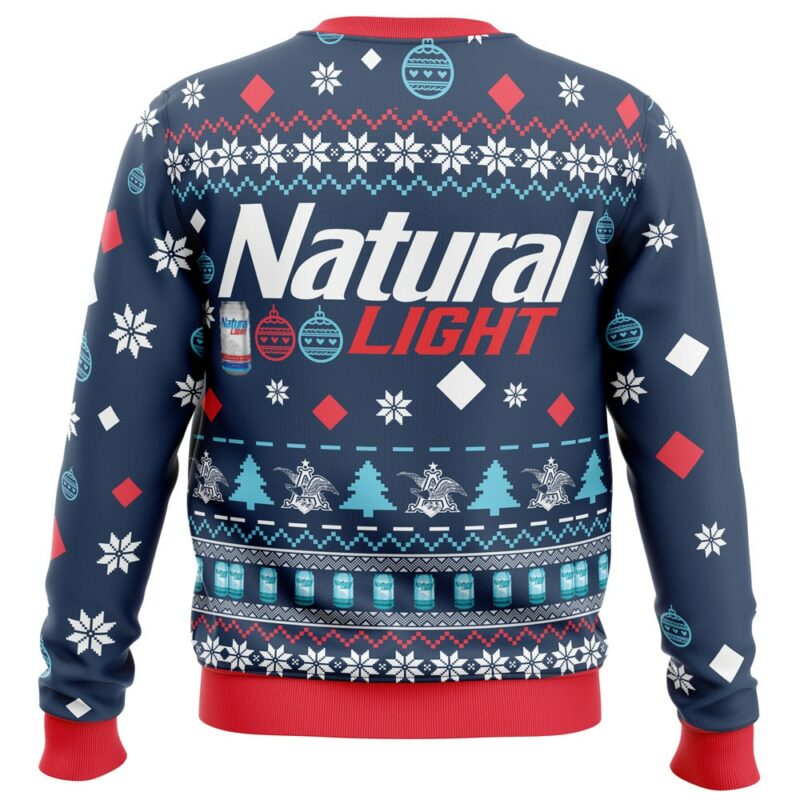 Natural Light Beer Ugly Christmas Sweater