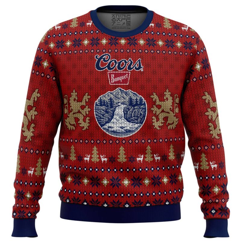 Coors Light Beer Ugly Christmas Sweater