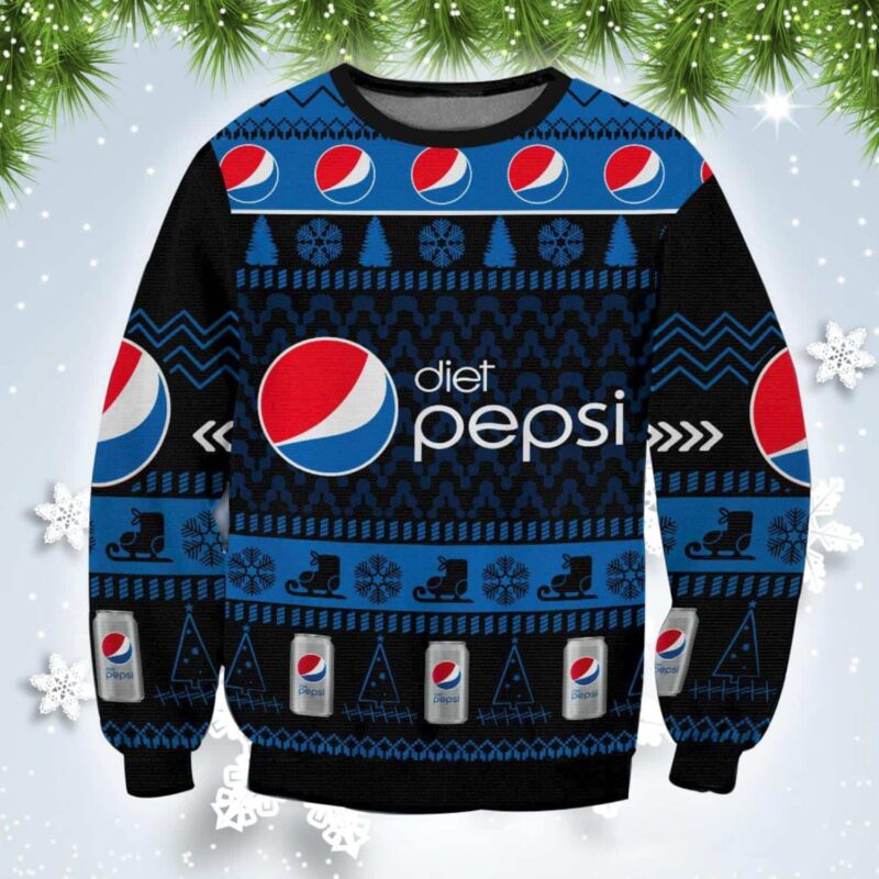 Diet Pepsi Christmas Gift Ugly Christmas Sweater