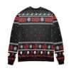 Dungeons And Dragons Dice Snowflake Pattern Ugly Christmas Sweater All Over Print 3D Sweater Black