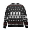 Pixel Mario Pine Tree And Snowflake Pattern Ugly Christmas Sweater All Over Print 3D Sweater Black