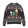 Pine Tree Snowflake Snoopy Ugly Christmas Sweater