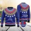 Michelob ULTRA Heart Pattern Fair Isle Ugly Sweater