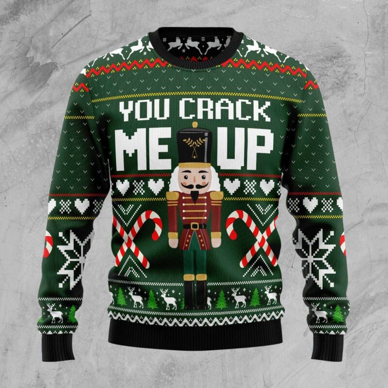 Nutcracker You Crack Me Up Ugly Christmas Sweater