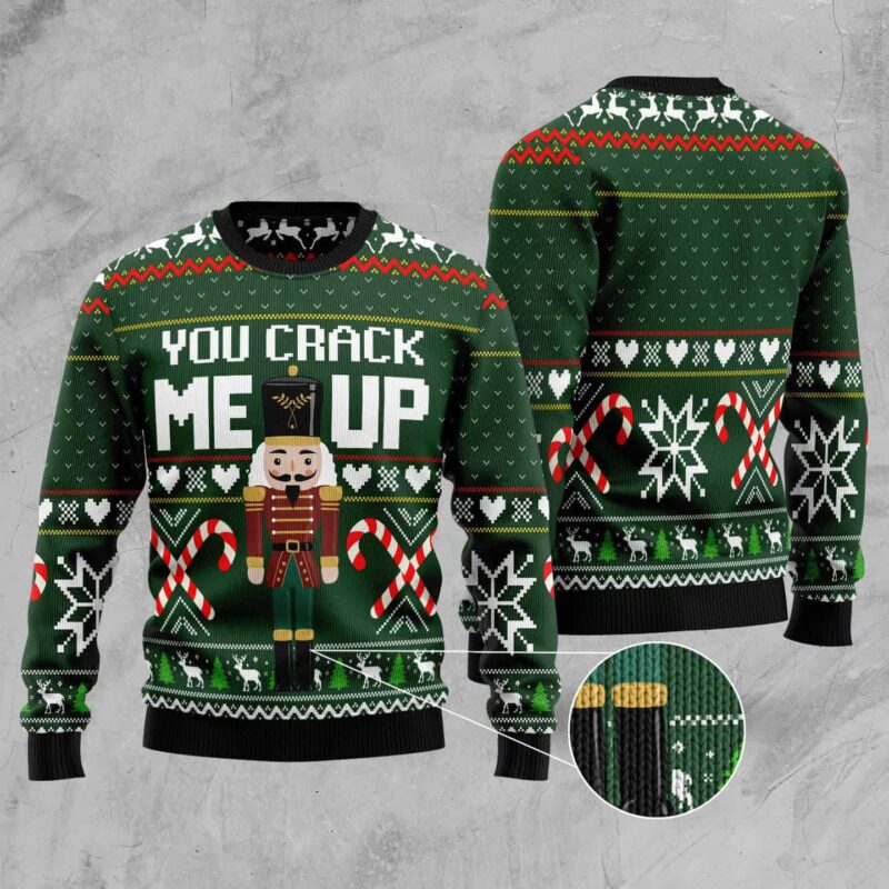 Nutcracker You Crack Me Up Ugly Christmas Sweater